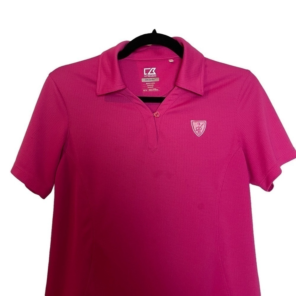Cutter & Buck Dry Tex Women’s Moisture Wicking 30 UPF Polo Golf Shirt Sz. M - Picture 3 of 14
